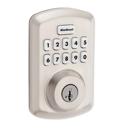 Kwikset Powerbolt 250 Transitional Keypad Electronic Lock, Satin Nickel